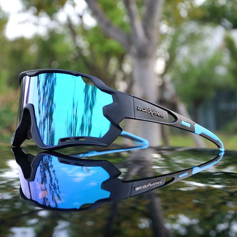 Outdoor Sports Cycling Goggles Men Polarized Cycling Glasses Mountain Bike Cycling Eyewear Bicycle Sunglasses UV400 3 Lens: JFU6