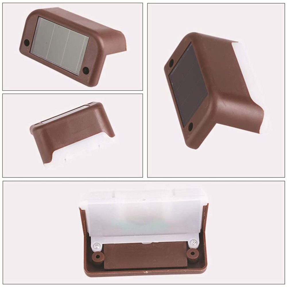 4/8 Packs LED Solar Deck Lights IP65 Waterproof Outdoor Garden Pathway Patio Stairs Steps Fence Lamps