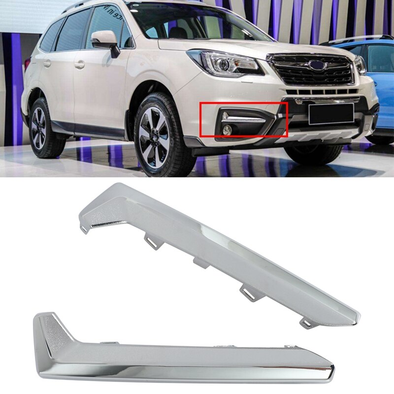 Front Blade Trim Voorbumper Lip Splitter Mistlamp Trim Voor Subaru Forester 57708SG010 57708SG000: Default Title