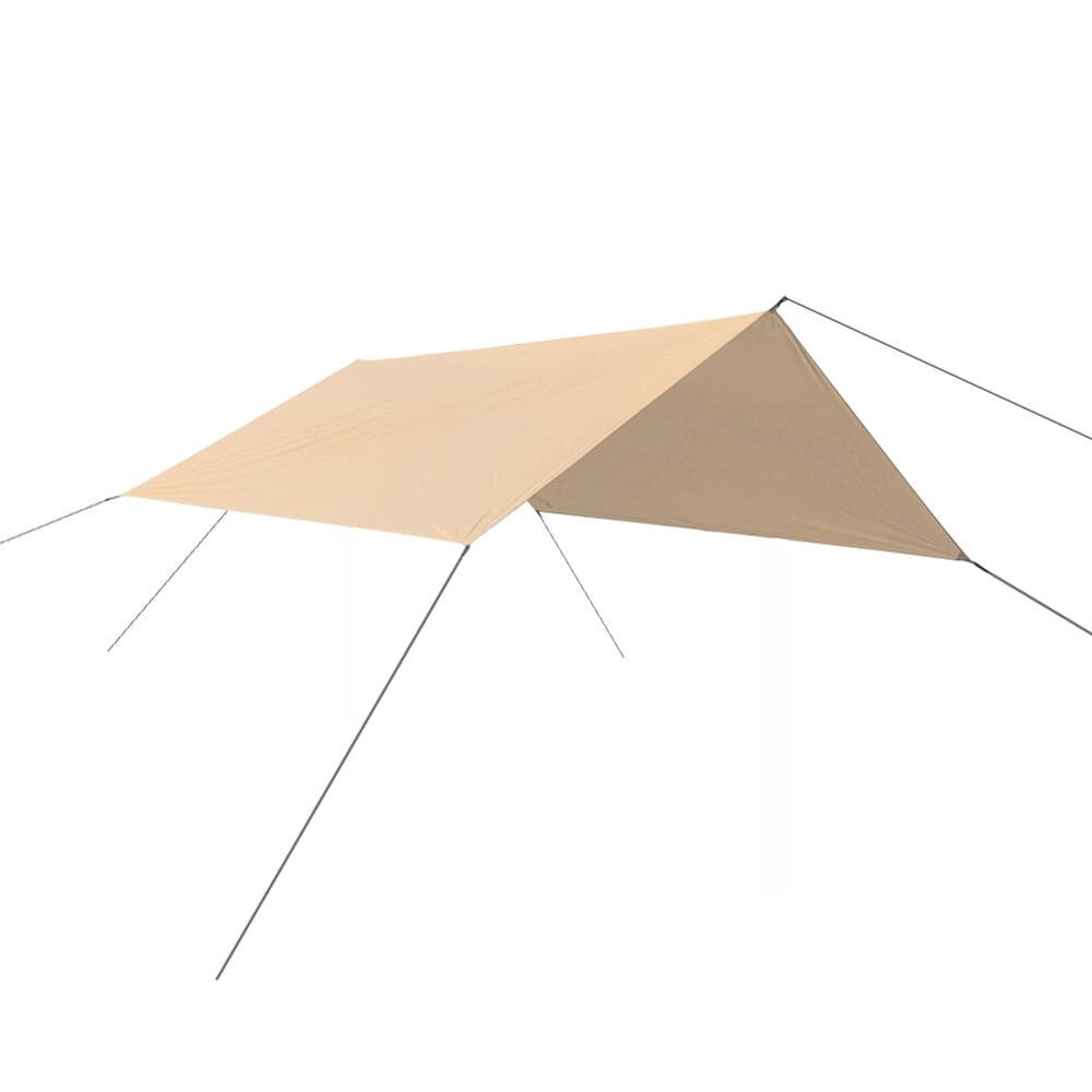 3mX3m Tent Tarp Awning Waterproof Sun Shade Rain Shelter Beach Tent Anti UV Camping Sunshade Canopy Hiking Fishing Picnic Pad