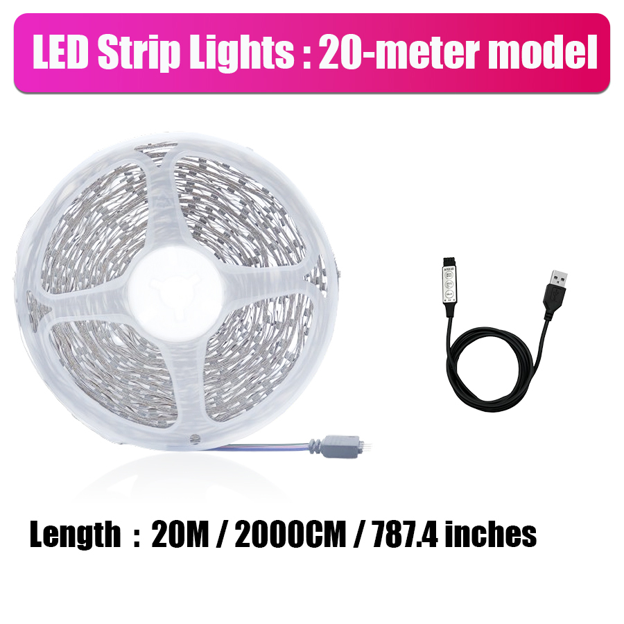 RGB Wireless LED Strip Lights | Intelligent Infrared Remote Control, Flexible Lighting Decoration for Living Room Atmosphere: Emitting Color4