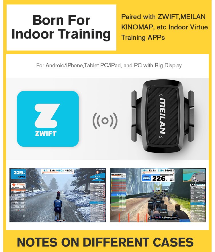 Bike Cadence tacho Bluetooth radfahren sensor 4,0 ANT + Interne rotation track Meilan C1 Für GARMIN BRYTON igpsport XOSS