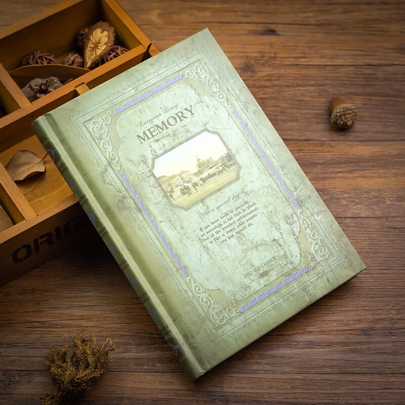 European Retro Thick Magic Notebook A5 Diary Book Classical for Students: square