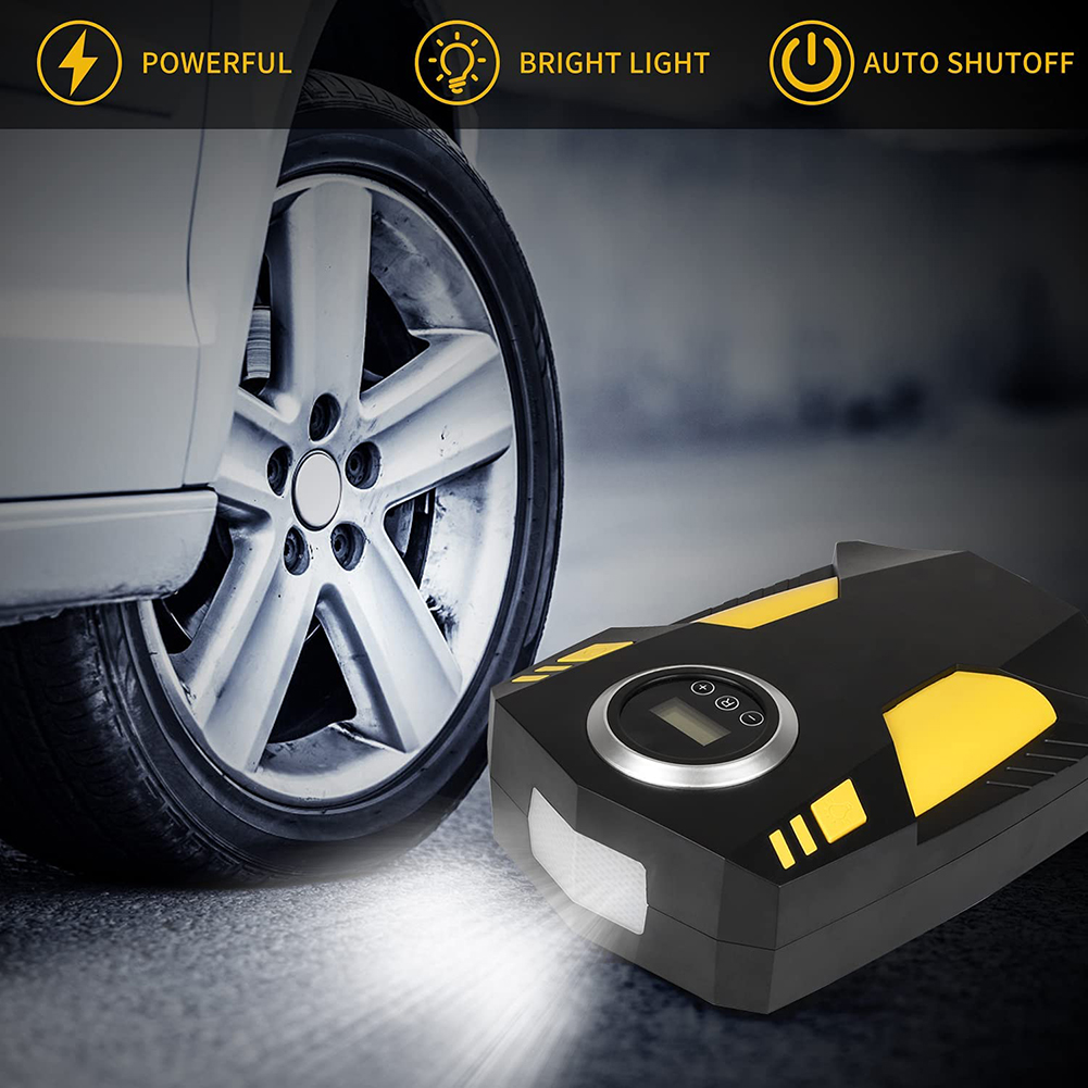 Autoband Inflator Draagbare Draadloze Elektrische Luchtpomp Motorfiets Fiets Autoband Opblaasbare Pomp Met Lucht Nozzle