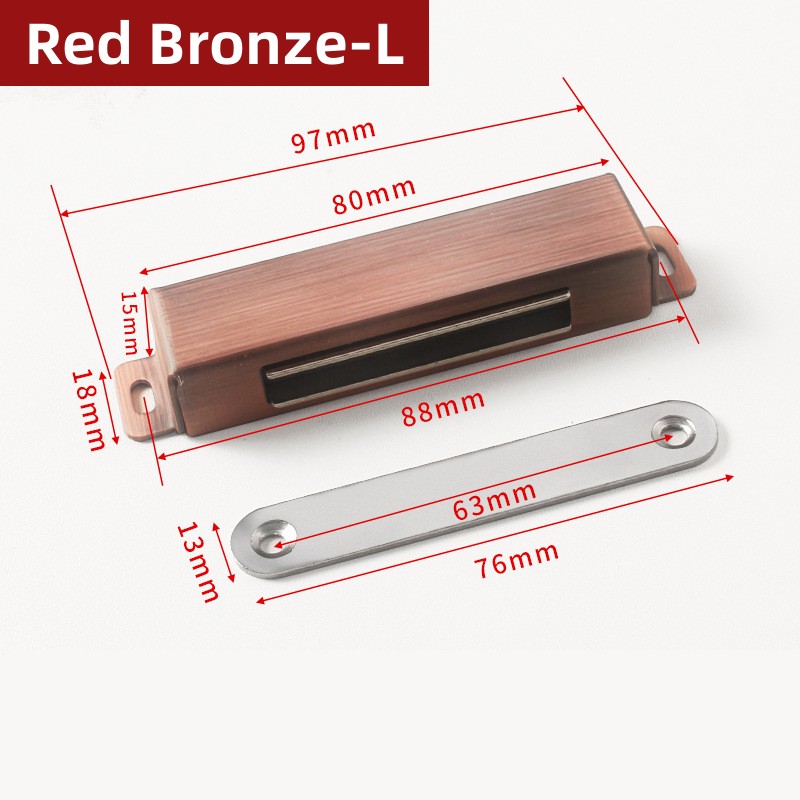 Magnetic Door Catch Strong Heavy Duty Cabinet Catches Cupboard Wardrobe Magnets Door Latch Catch Furniture Stopper Hardware: Pink