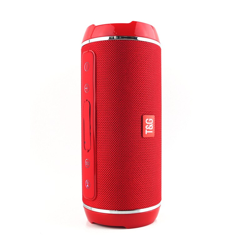 Ad alta potenza 40W altoparlante senza fili di bluetooth, impermeabile USB stereo subwoofer USB/TF/AUX MP3 di musica all'aperto center player: TG116   red