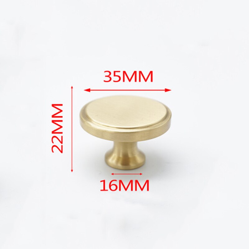 Round Brass Dresser Knob Drawer Handle Cabinet Door Handle Furniture Antique Kitchen Handle: style 7