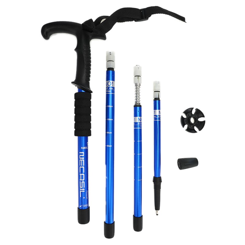 Nordic Walking Poles Adjustable Trekking Poles Telescopic 50-110 cm Anti Shock Telescopic Canes Stick for Outdoor Hiking Camping