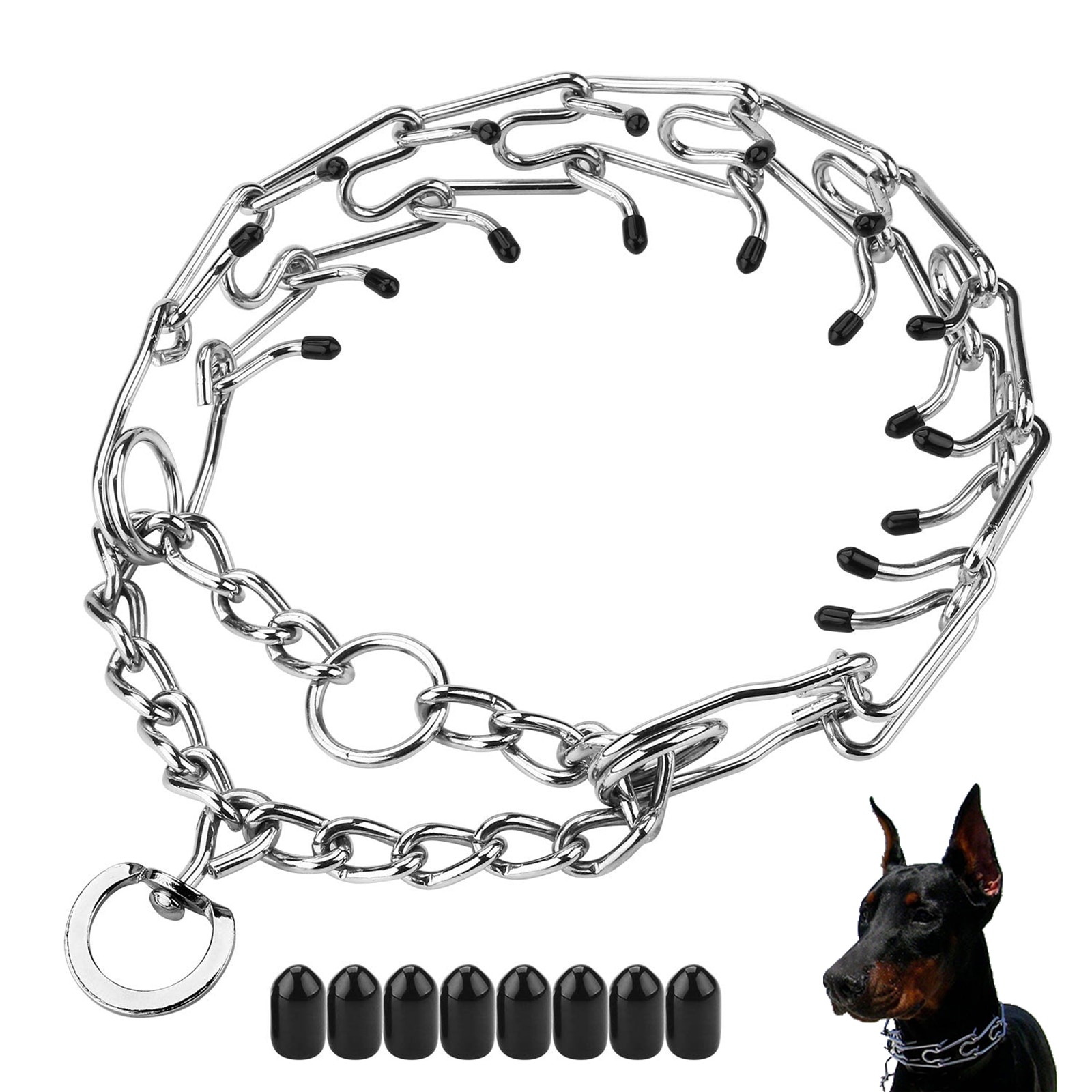 Dog Prong Collar Pinch Collar with Adjustable Link... Grandado