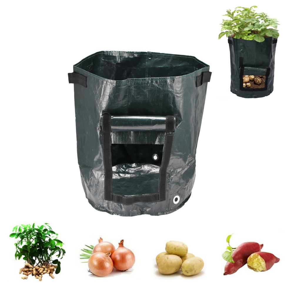 2/4Pcs Grow Bags potato planting bags Fabric Bag Garden Pots Planters growing potatoes Vegetable Planting Bags Garden Supplies