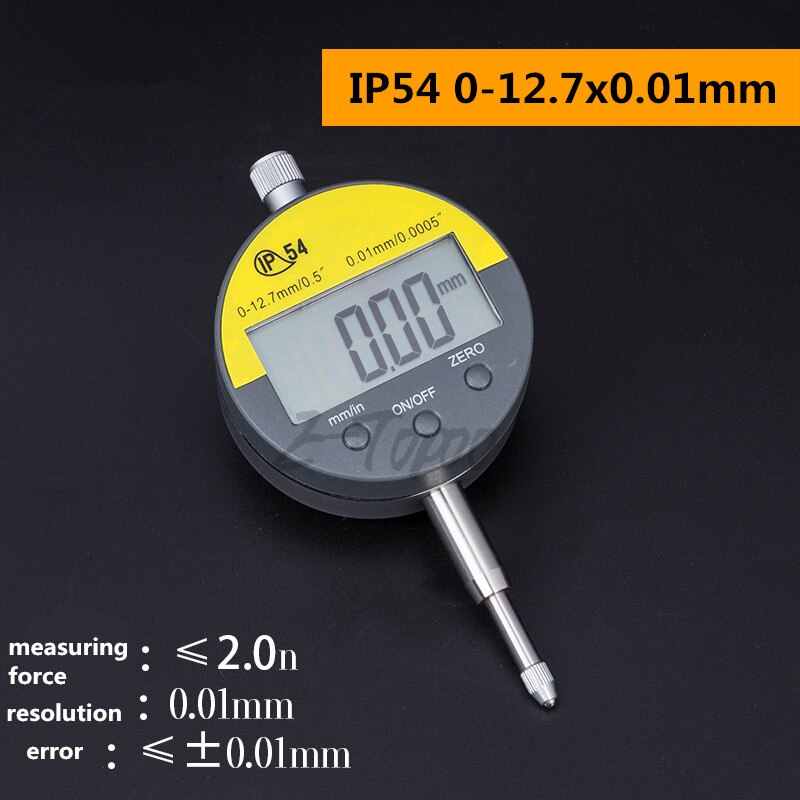 Oil-proof IP54 Digital Micrometer Electronic Micrometro Metric/Inch 0-12.7mm/0.5" 0.01mm Precision Dial Indicator Gauge Meter