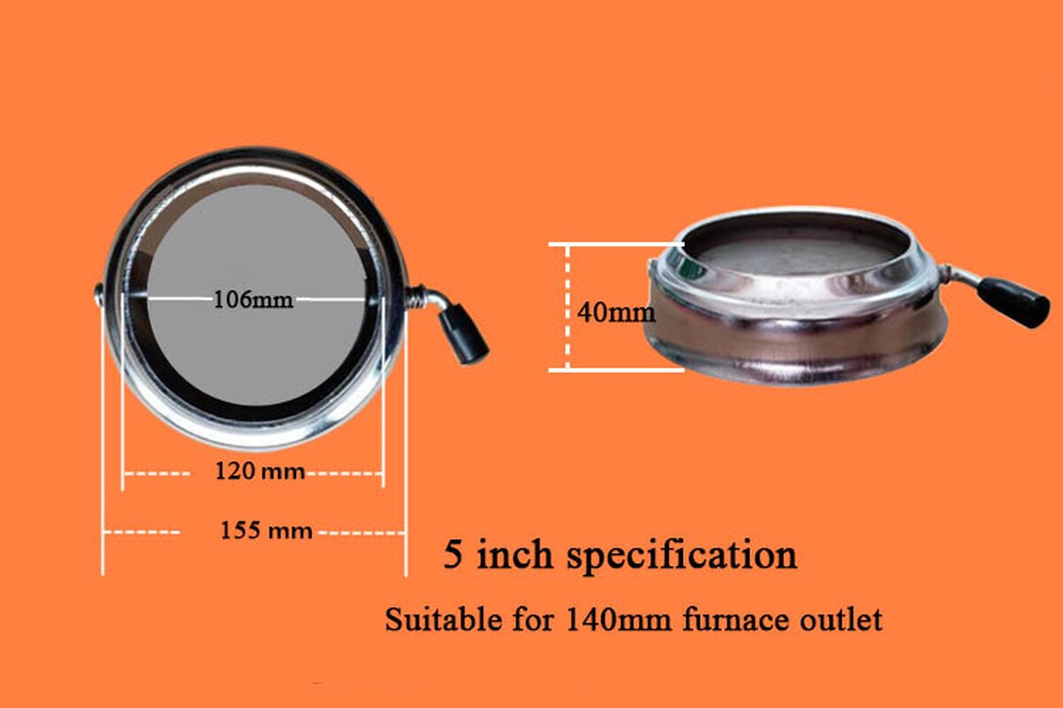 Deflector de chimenea ajustable, cubierta de chimenea sellada, deflector de chimenea para chimenea de gas, accesorios de cubierta de Estufa de pellets, 4/5/6 pulgadas