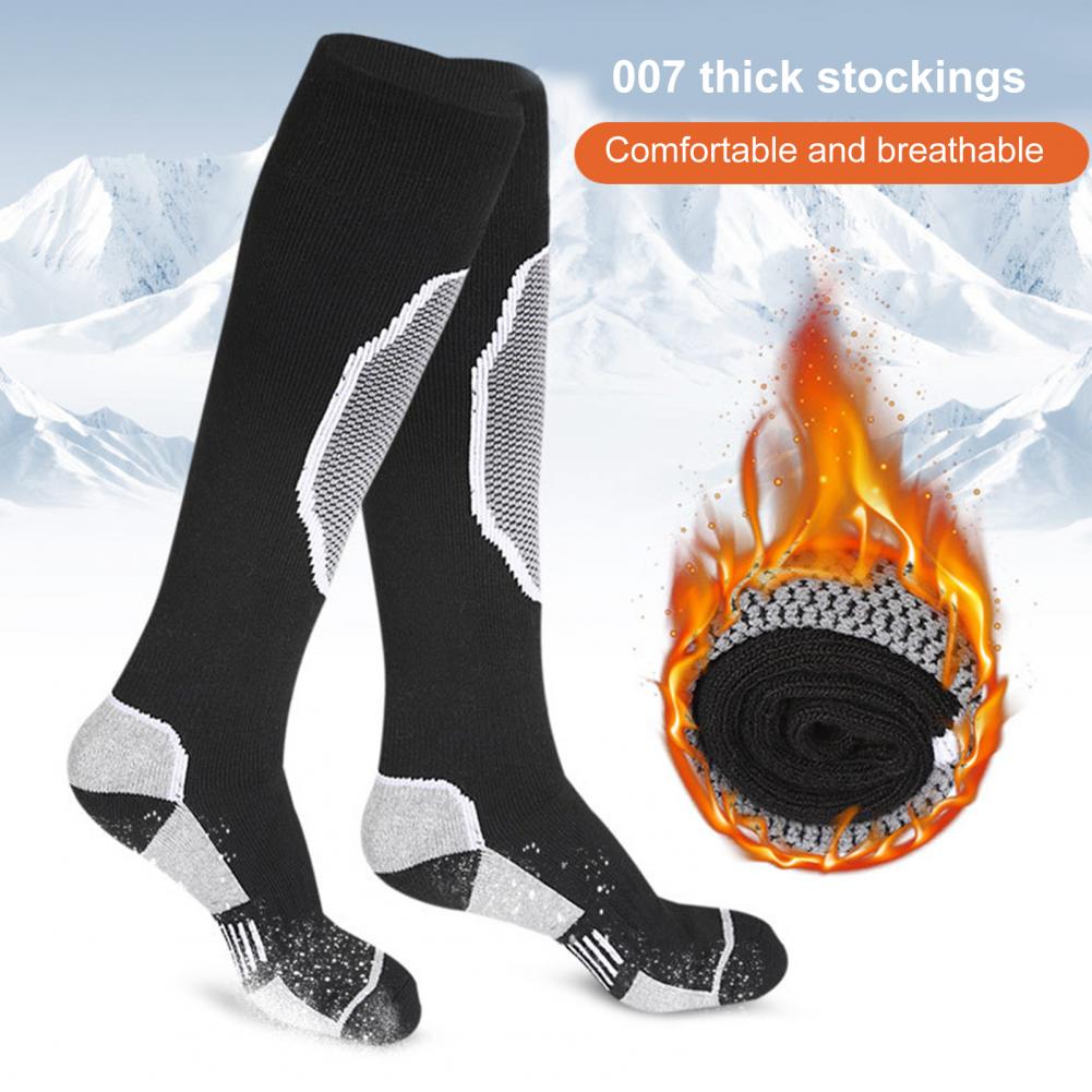 Chaussettes thermiques épaisses pour homme et femme, idéales pour le ski et le football, absorbe l&#39;humidité, haute élasticité