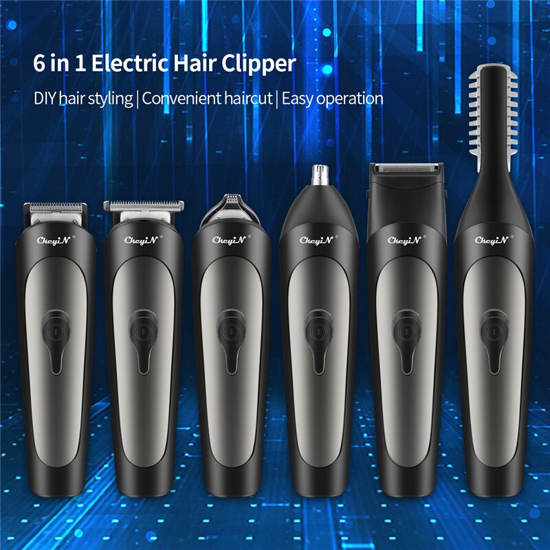 Multifunctional Hair Trimmer Grooming Set Cordless Body Trimer Beard Hair Clipper Rechargeable Nose Ear Haircutting Machine