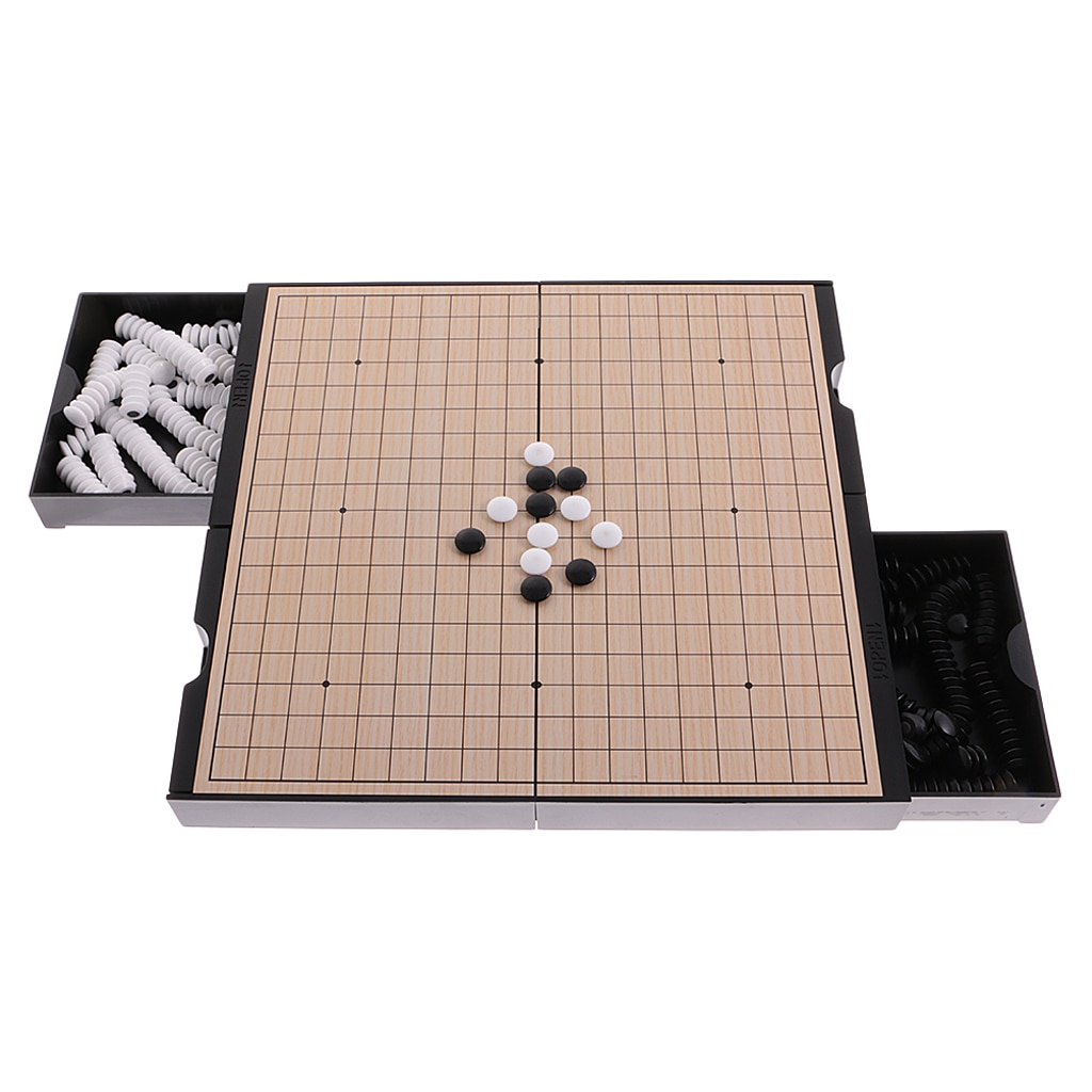 Bærbart foldebræt go spil weiqi kinesisk skak gobang spil sæt