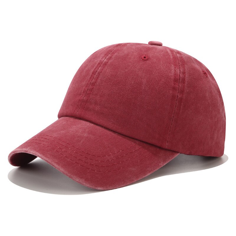 NWT Unisex Cap Outdoor Cap Super Solid Color Adjustable Cap Baseball Cap For Sprint and Summer: Wine Red