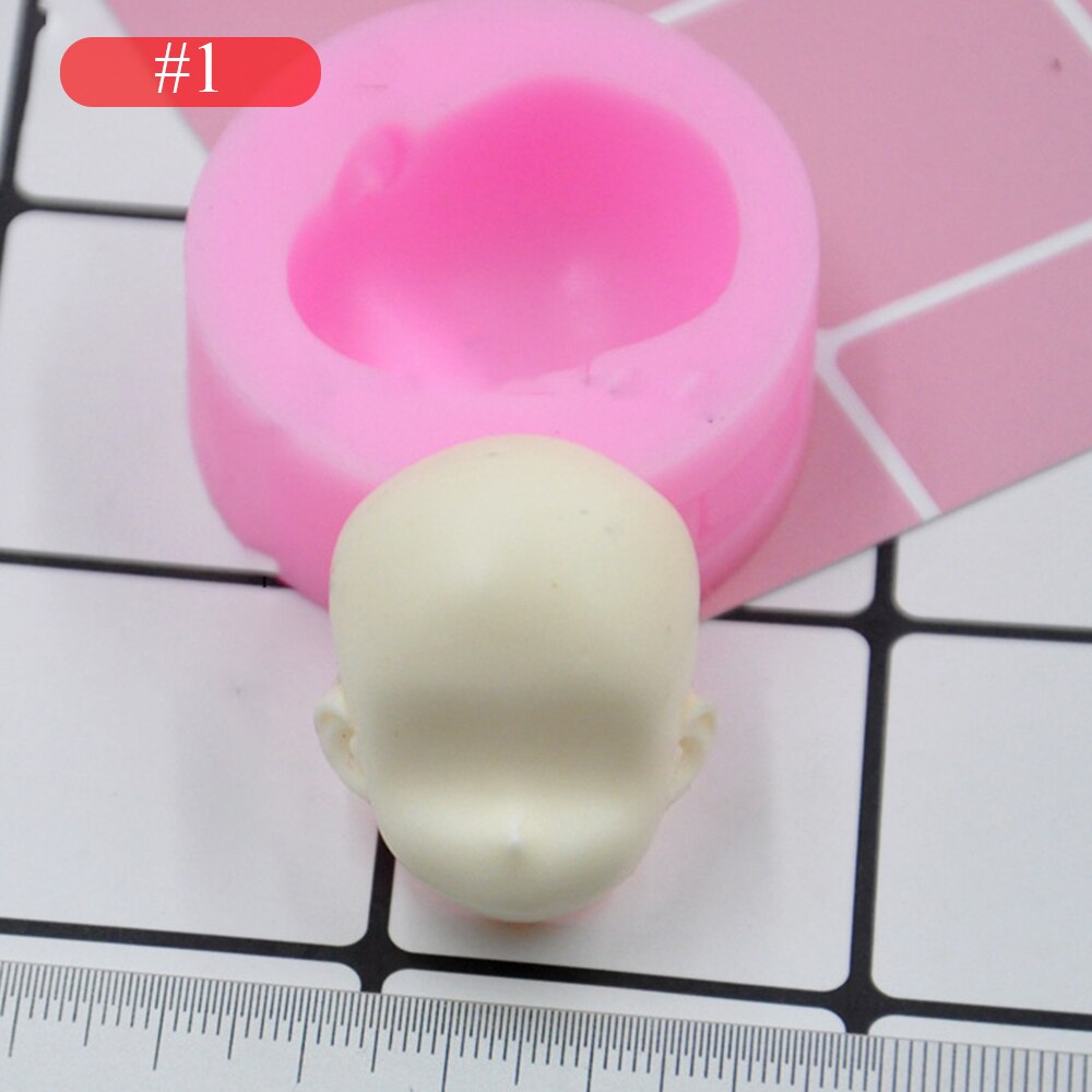 3d flickor prinsessan ansikte dam huvud tårta form docka huvud tårta choklad diy dekor silikon söt dockansikte stampo per fondente: 1