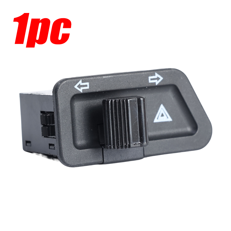 Bouton de commutation de clignotant de moto, double flash, marche, arrêt, démarrage, véhicules électriques, scooter, pièces de rechange, 3 broches: Rouge