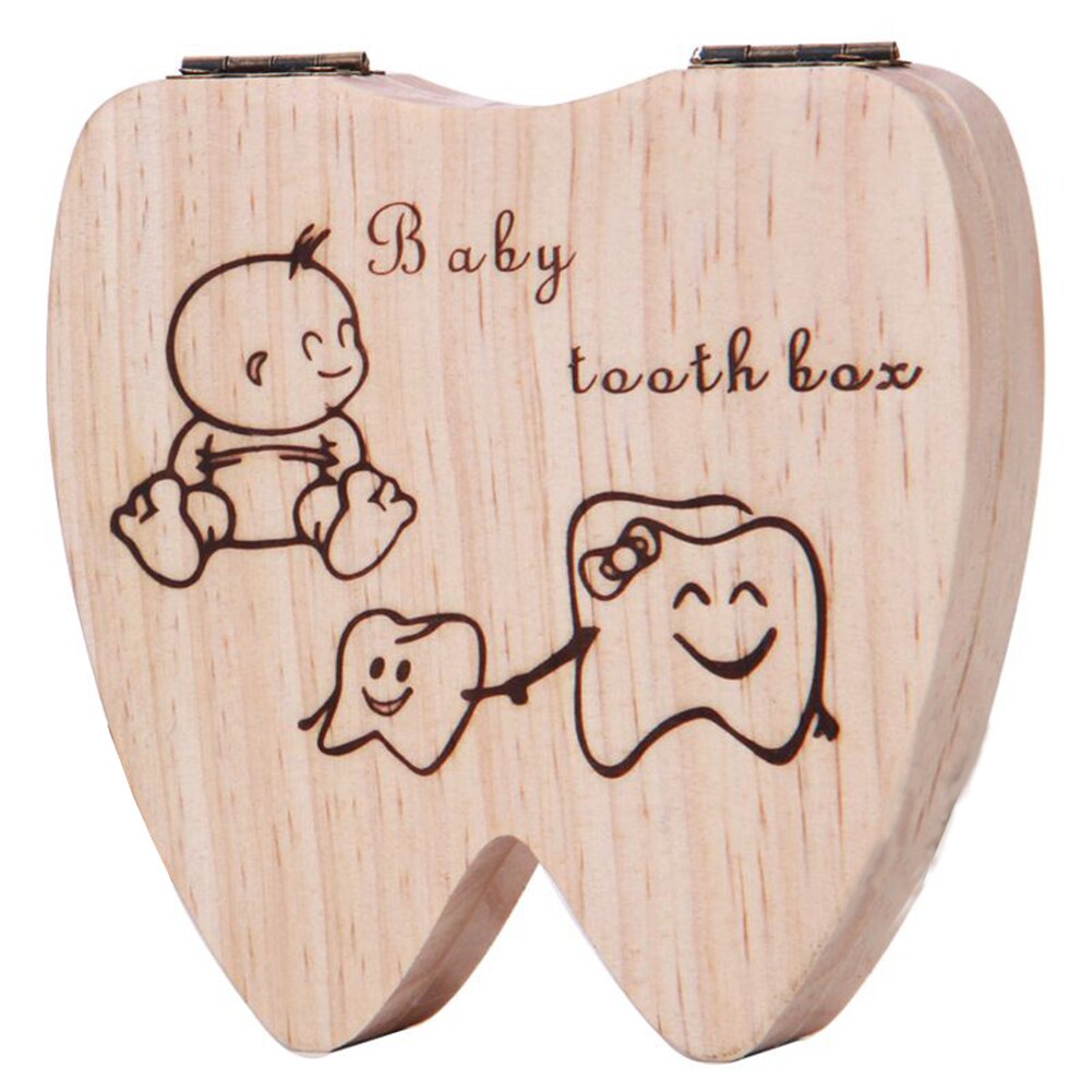 Tooth Storage Box for Kids Mini Multipurpose Tooth Holder Wooden Storage Case Simple Cute For Baby Teeth