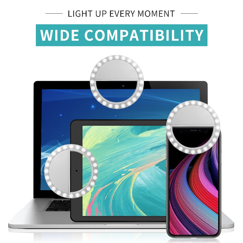 36 LED Selfie Licht Telefon Blitz Licht LED Kamera Clip-auf praktisch Selfie Ring licht Video licht Verbesserung hoch Selfie Lampe