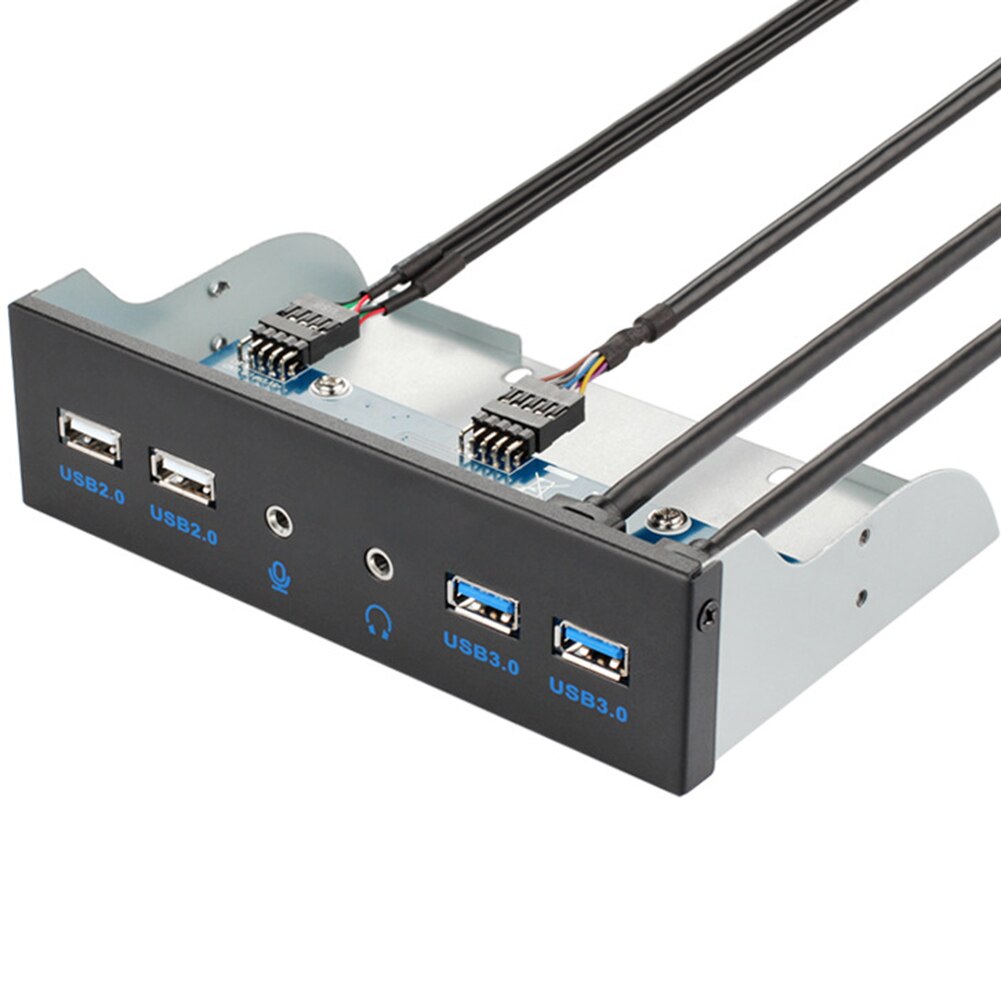 5.25 " pc stationära chassi frontpanel usb hub-kontakt adapter 2 usb 3.0 portar och 2 usb 2.0 portar för datorfodral cd drive pan