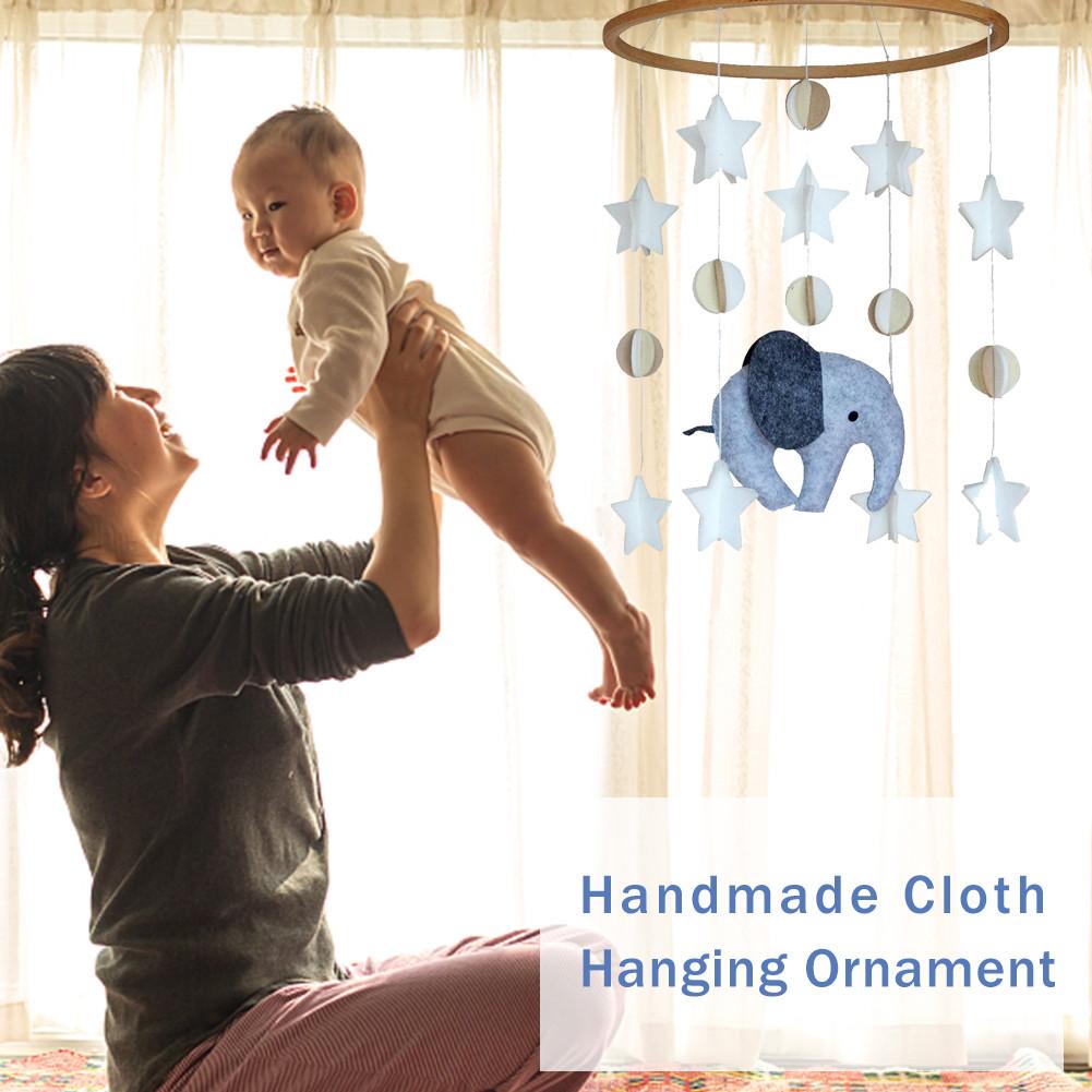 22X9.5 Inch Baby Crib Mobile Met Olifant Bed Wind-Bell Nursery Decor Plafond Decoraties Baby Shower