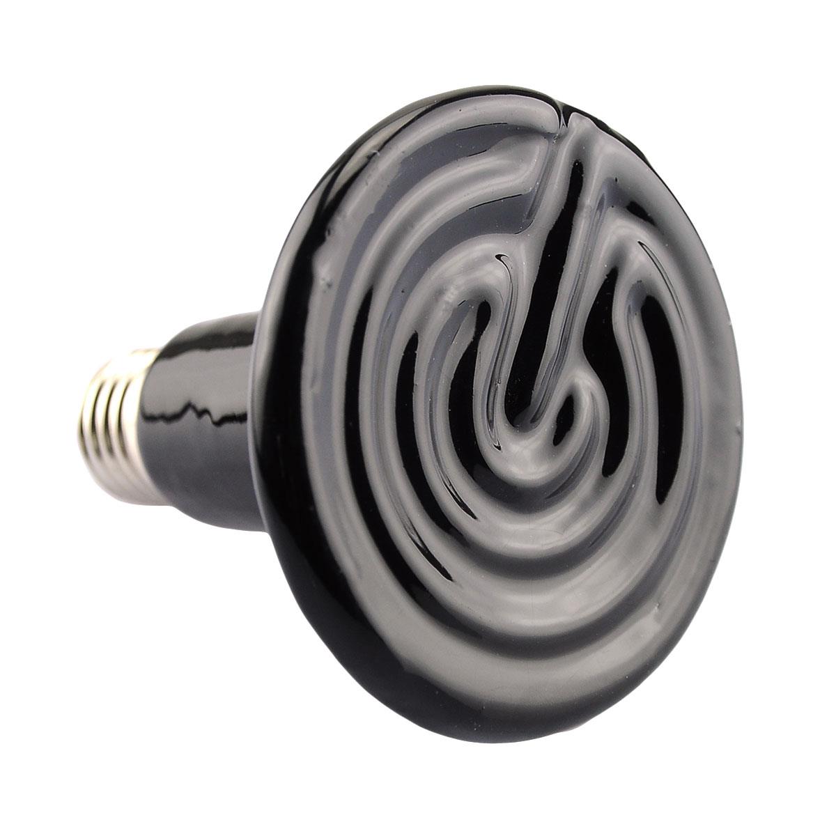 Lampe sort naturlig 150w varmesender lys krybdyr infrarød coop vokse pære keramik
