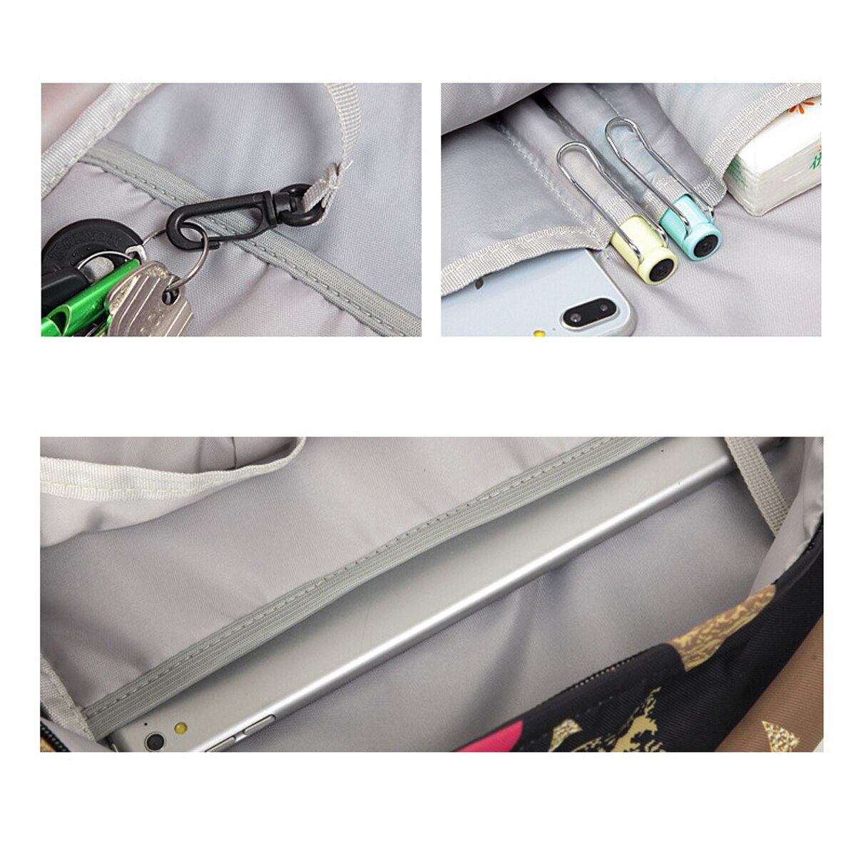 X-Ray Flower Art Shoes Compartment School Book Bags Wear Resistance Kids' Backpacks Laptop Backpack Sports Backpack