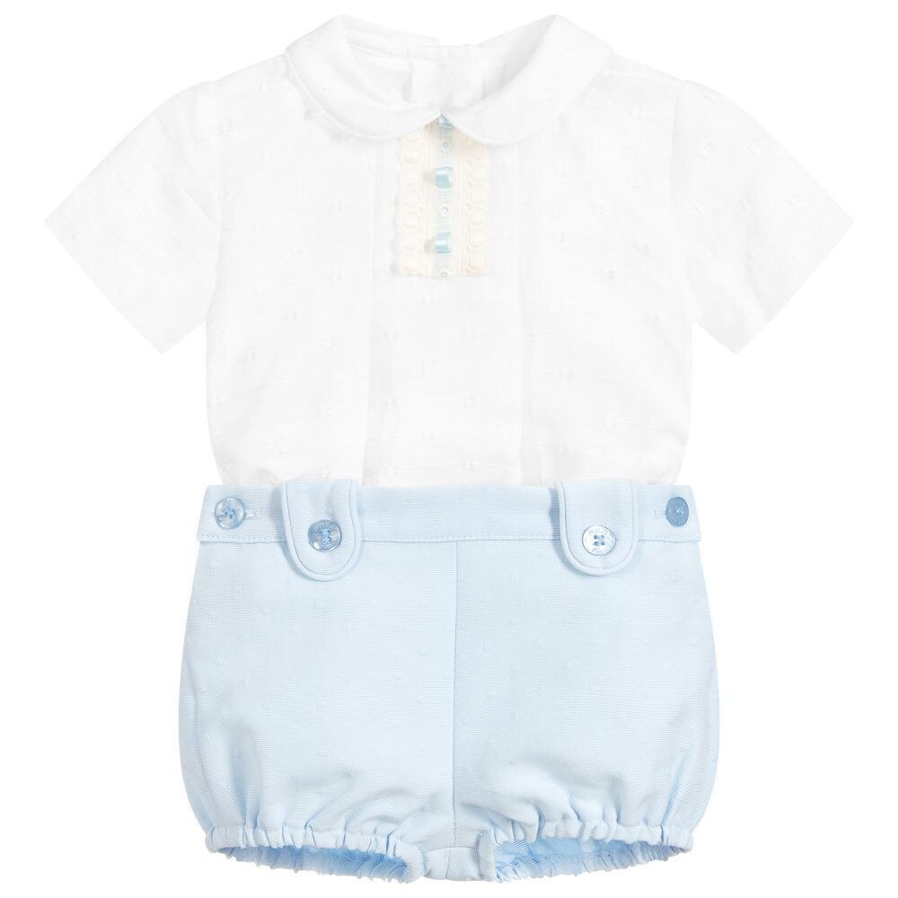Salopette blanche + pantalon pour bébés garçons, tenue d'été 2 pièces, vêtements pour petits garçons