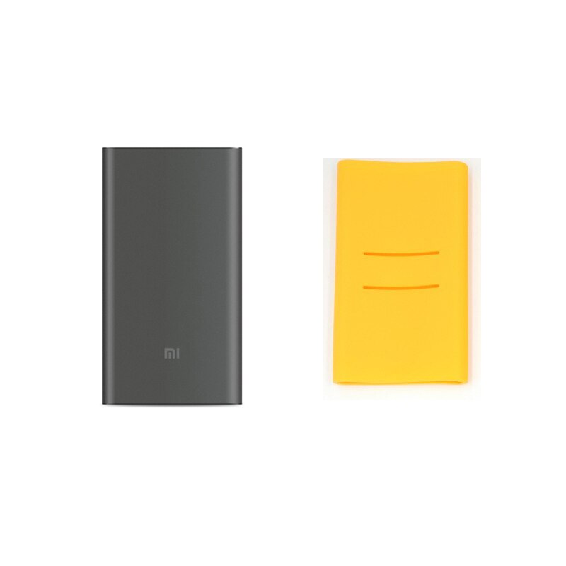 Original mi Xiaomi Power Bank 10000mAh Pro Type-C External Battery portable charging 10000mAh Two-way Quick Charge 18W Powerbank: Add Orange Case