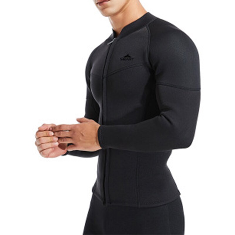 Men's 3mm Split Wetsuit - 2 Piece Long Sleeve Top & Pants - Snorkeling Diving Suit