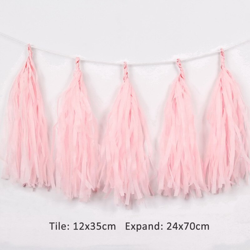 1 conjunto multi purpose estilo europeu festa de aniversário suprimentos chá de fraldas tecido diy borla guirlanda decoração do casamento crepe papel