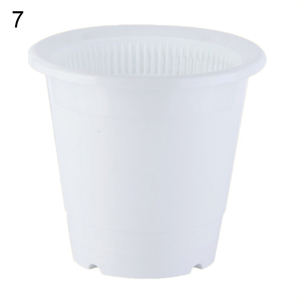 Drainage Slotted Hole Succulents Orchid Flower Inner Outer Pot Container Home Office Decor Planter Desktop Flower Pots: 7