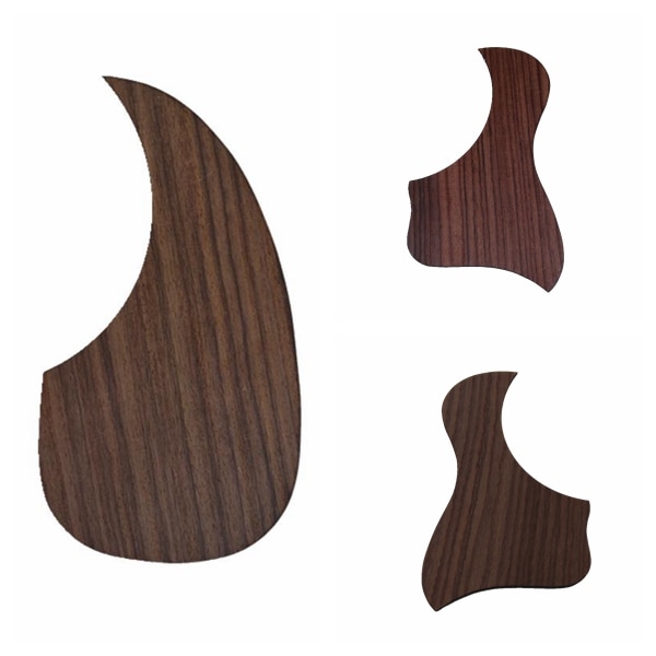 1PC Acoustic Guitar Pickguard Self-adhesive Pick Guard Sticker for Backhand guitar Accessories rose wood ebony