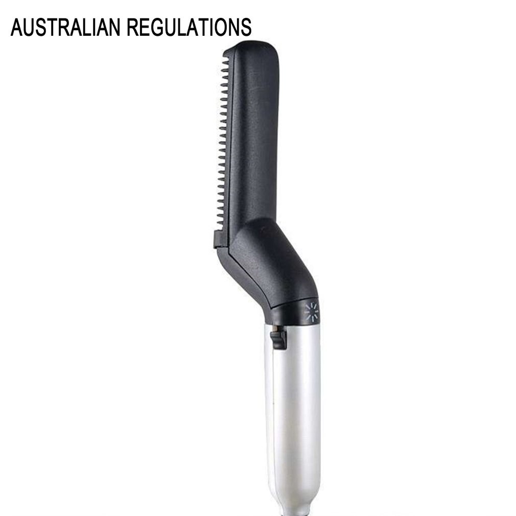 Multi-Functional Men'S Style Comb Fluffy Volume Straight-Type Multi-Purpose Comb Personal Care Shun Hair Comb: AU PLUG