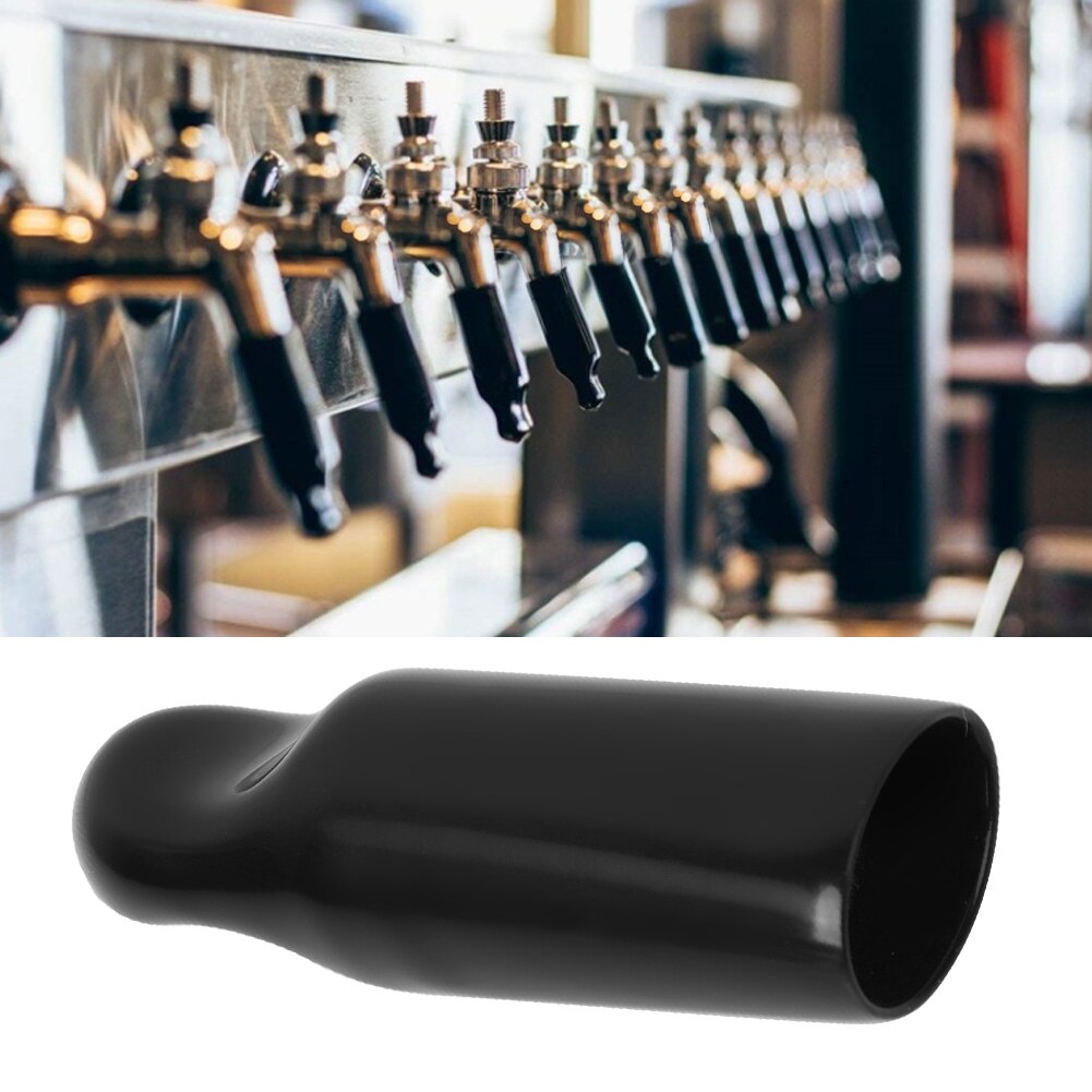 10 Stuks Zwart Thuis Bier Kraan Verstelbare Tap Beschermende Plug Cover Bier Productie Rubber Cover Accessoire