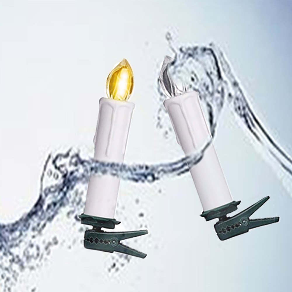 Velas LED para decoración de árbol de Navidad, luz de Control remoto para en casa, vacaciones, luz blanca cálida, Xams de cumpleaños