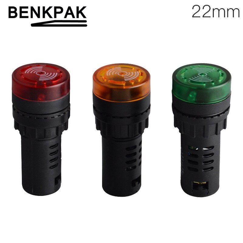 22mm led Indicator buzzer 5V 12V 24V 220V