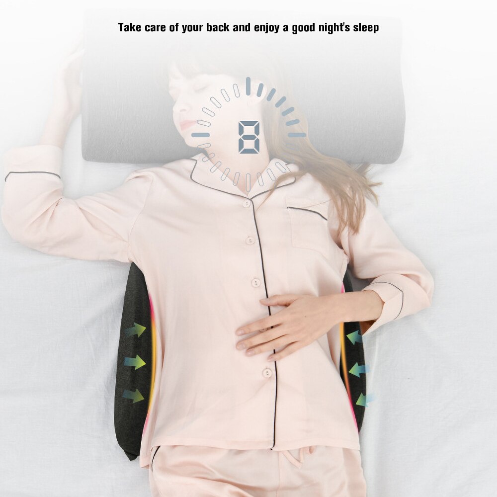 Almohadas ortopédicas de espuma viscoelástica para mujeres embarazadas, cojín de soporte para la cintura y la espalda, almohada de presión de rebote lento