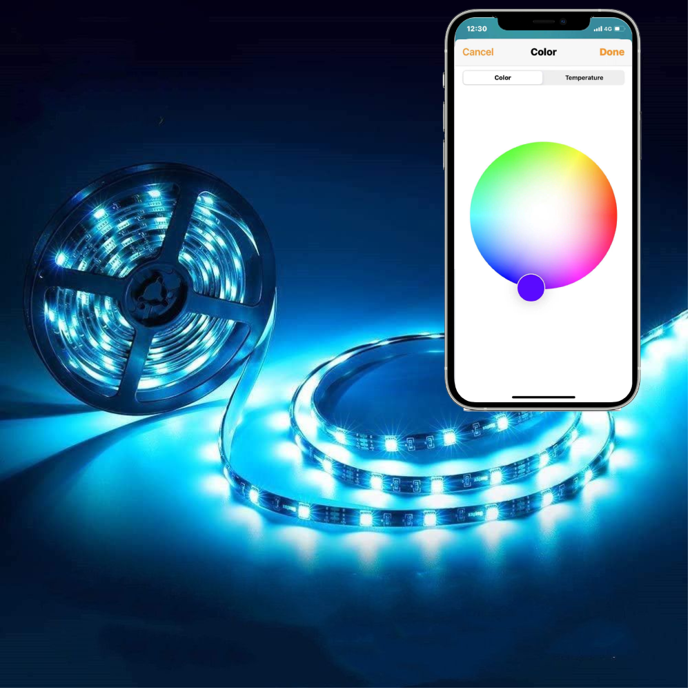 Athom homekit wifi rgb led strip controller 5v-12v siri stemmestyring home automation smart home