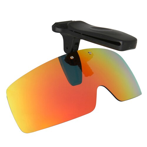 Polarized Glasses Hat Visors Sport Clips Cap Clip on Sunglasses For Fishing Biking Hiking Golf Eyewear UV400: Orange