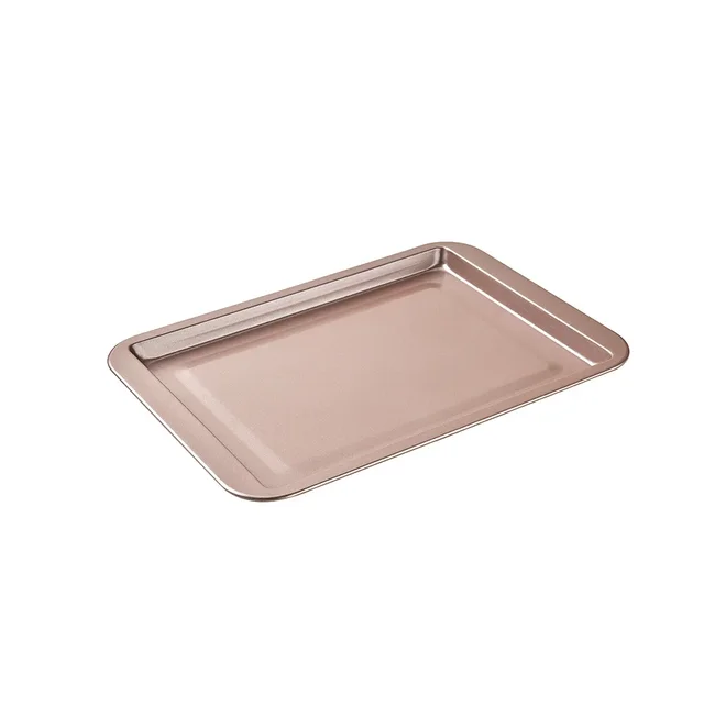 Non-Stick Rectangle Baking Pan Carbon Steel Baking Sheet Oven Tray for Biscuit Pie Pizza Roast Muffin Bread Bakeware: Light Grey