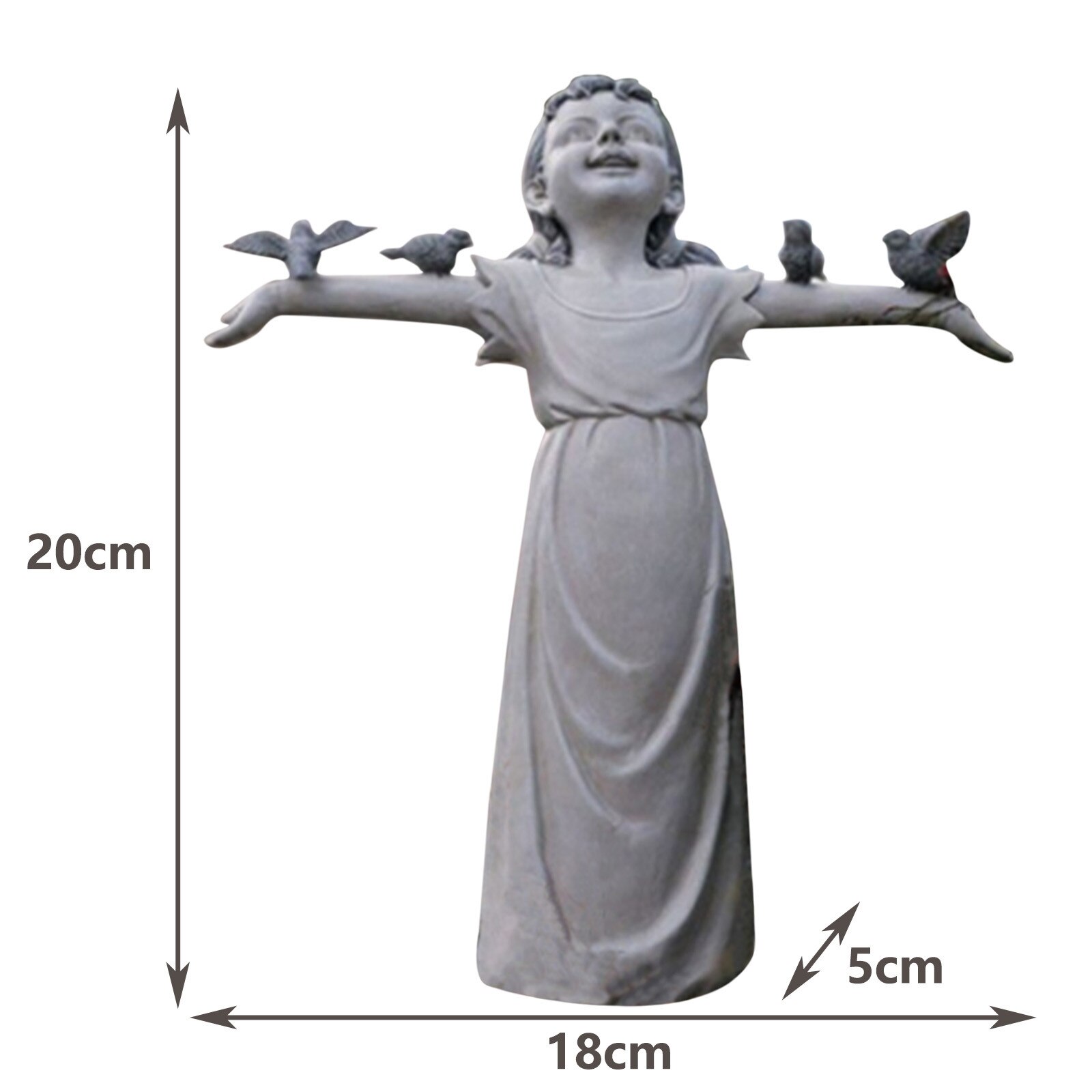 Little Girl Garden Statue Felicity Sculptures Courtyard Home Garden Figurines Decoartion Ornament Accessories: Default Title
