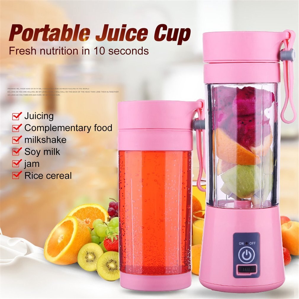 Portable Blender Usb Mixer Electric Juicer Machine Smoothie Blender Mini Food Processor Personal Blender Cup Juice Blenders