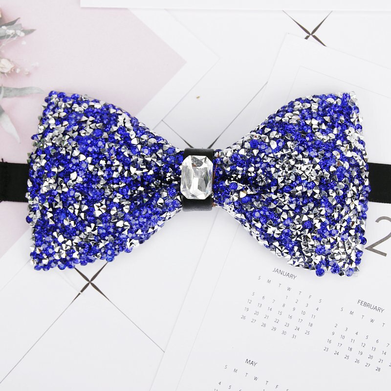 Diamant Zwart Rood Strikje Mannen Voor Strass Kraag Mannen Bowtie Kristal Chaton Super Cool Luxe Wedding Party Strikjes vlinder