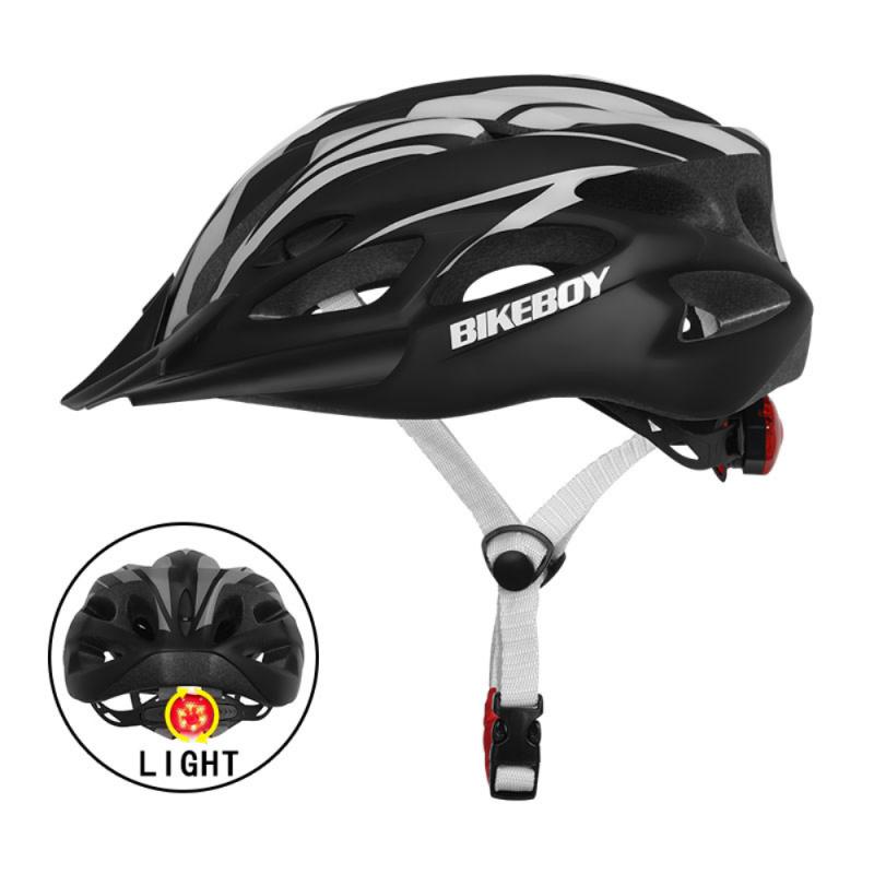 Ultralight Fietshelm Led Licht Fietshelm Met Licht Lamp Mtb Road Fietsen Integraal Gevormde Helm Apparatuur