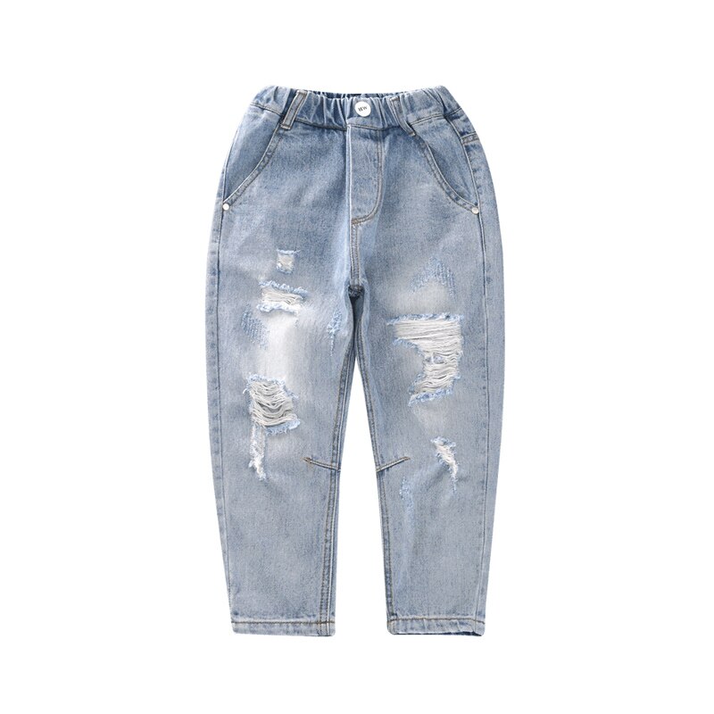 IENENS-pantalones vaqueros clásicos para niños, ropa de , informal, Stertch
