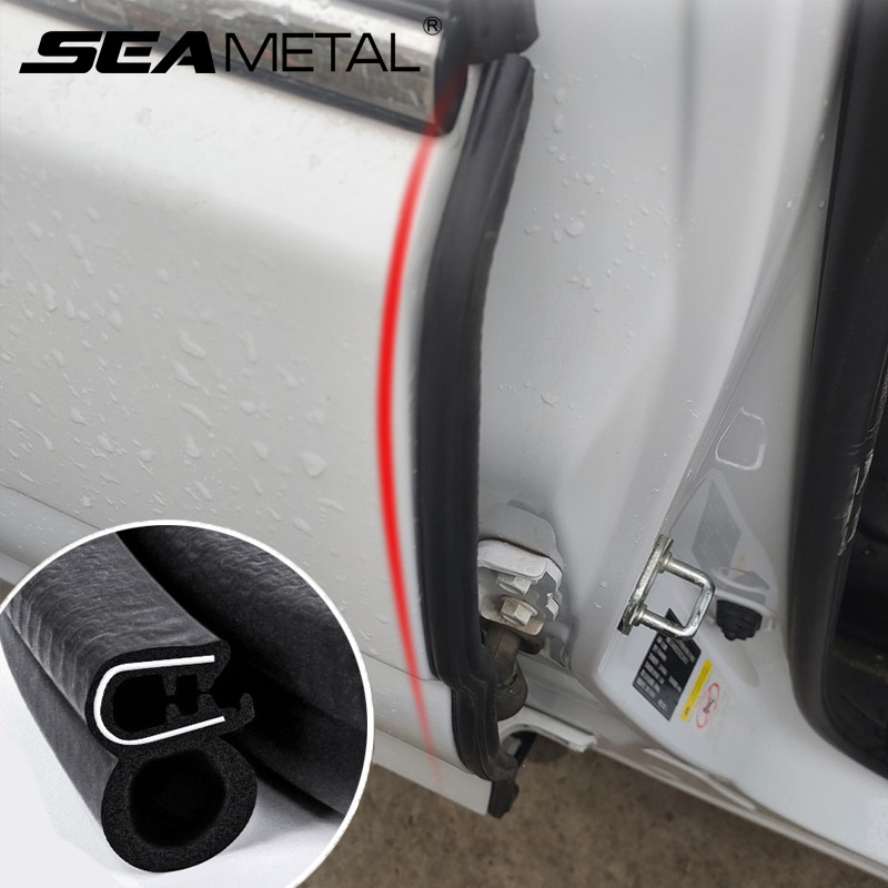 SEAMETAL 5m Auto Tür Gummi Dichtung Streifen Universal Schalldichte Abdichtung Streifen mit Seite PVC Birne für Auto Tür Boot hause Dichtstoffe