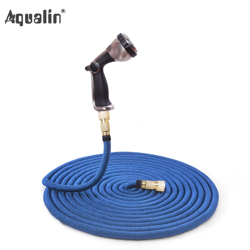 Tuinslang Set 7 Patroon Metalen Wtare Gun Met Uitbreidbaar Water Injector Magic Tuinslang Hogedruk Watering Slang Auto wassen