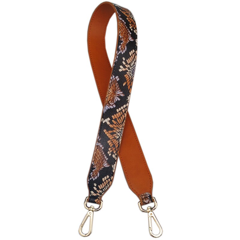Bolso de piel sintética con correa para mujer, bandolera de cuero de , Mini Cinturón de piel de serpiente, tamaño 90cm,: 10 Shoulder strap